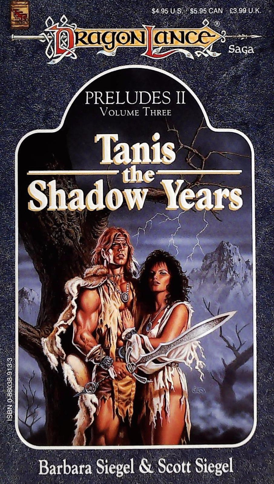 Livre ISBN 0880389133 DragonLance : Preludes II # 3 : Tanis the Shadow Years (Barbara Siegel)