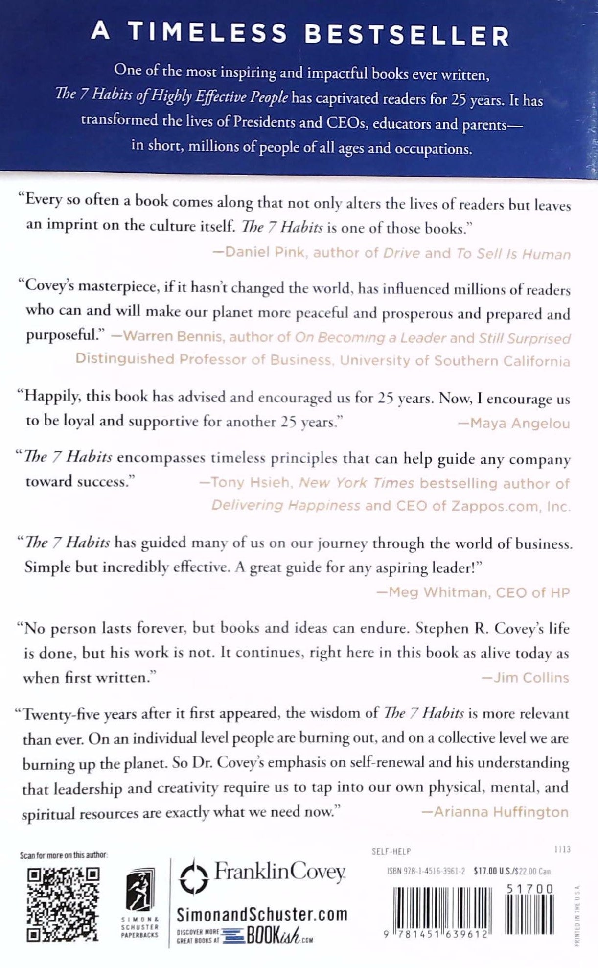 The 7 Habits of Highly Effective People : Powerful Lessons in Personal Change (Stephen R. Covey)
