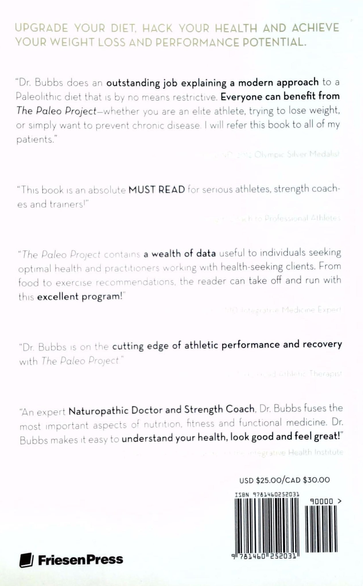 The Paleo Project (Dr Marc Bubbs)