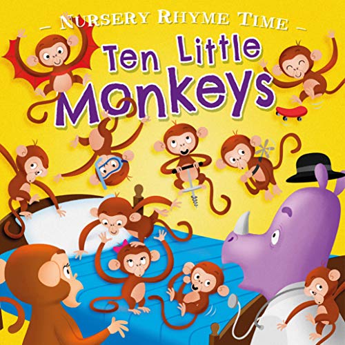 Book 9781989219669Ten Little Monkey's (Nursery Rhyme Time) (Antonini, Gabriele (Ilt))