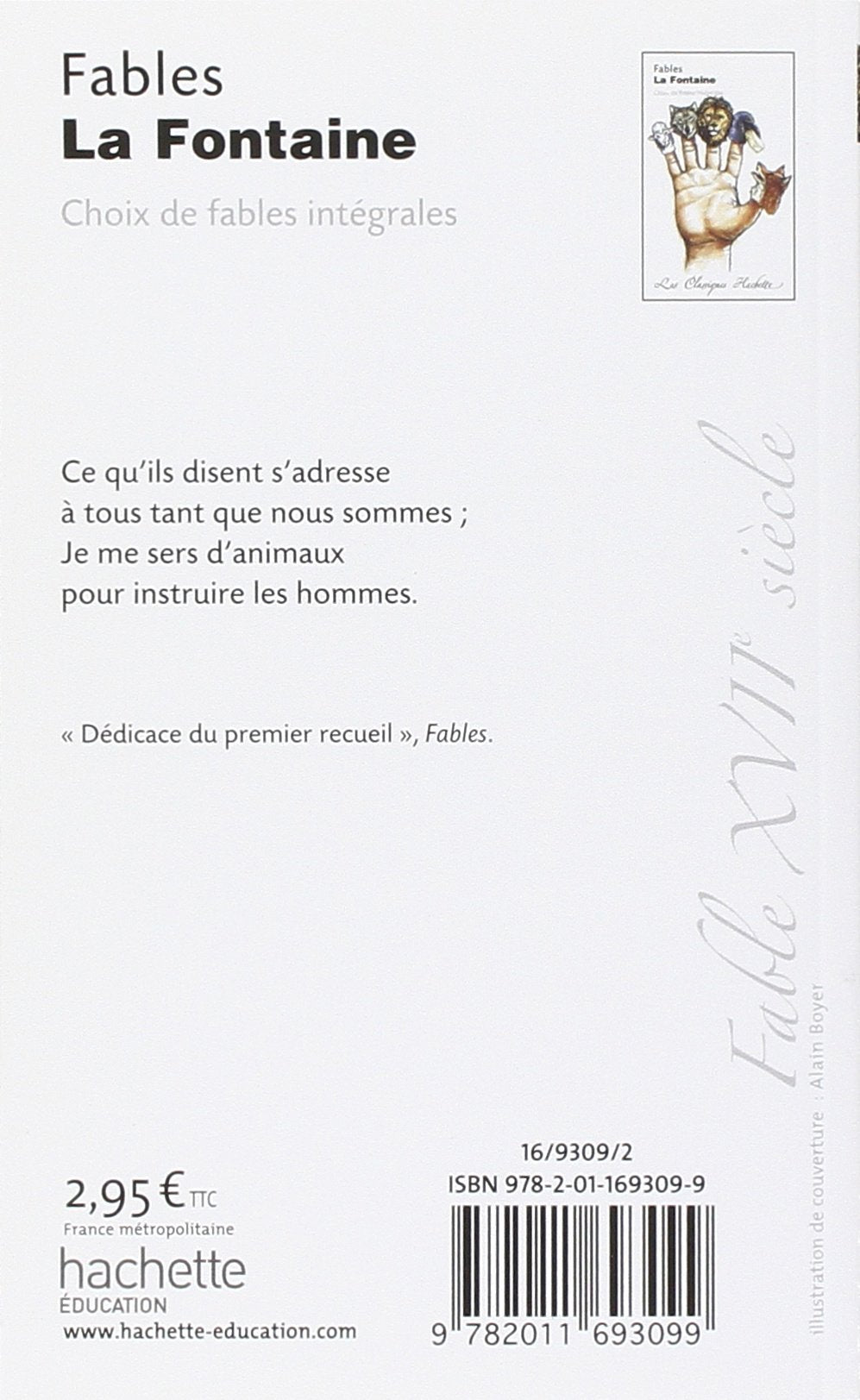 Les classiques Hachette : Fables (Jean de La Fontaine)