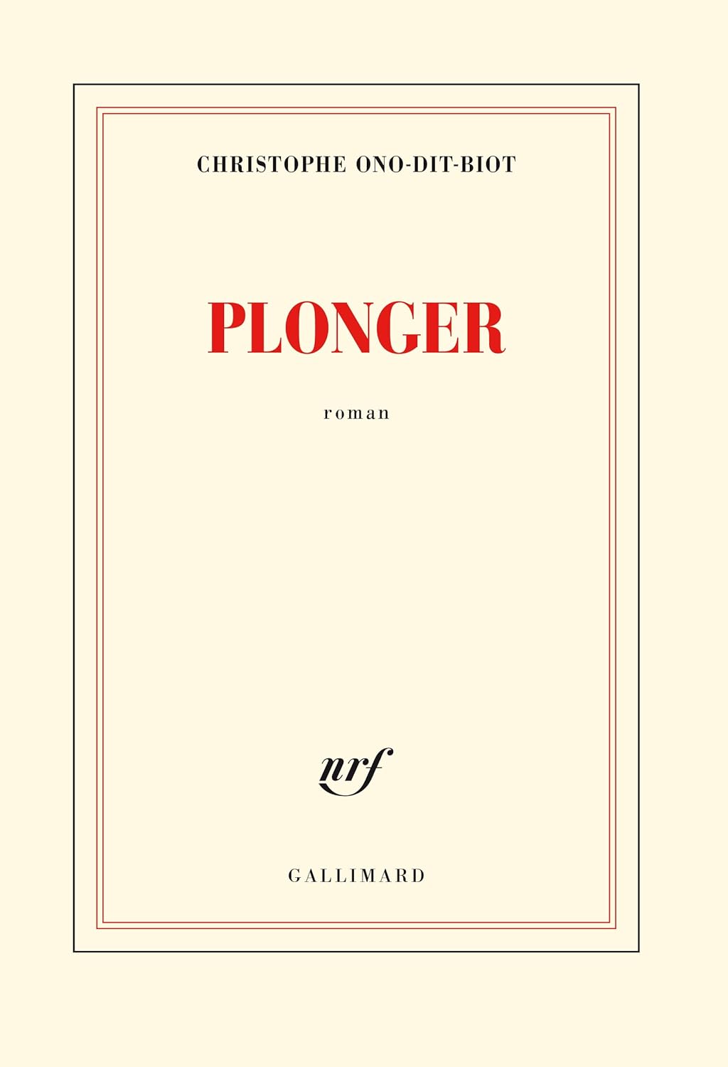 Livre ISBN 207013427X Plonger (Christophe Ono Dit-Biot)