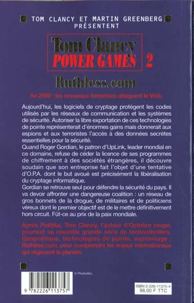 Power Games # 2 : Ruthless.com (Tom Clancy)