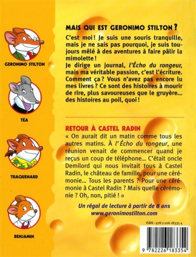 Geronimo Stilton # 40 : Retour à Castel Radin (Geronimo Stilton)