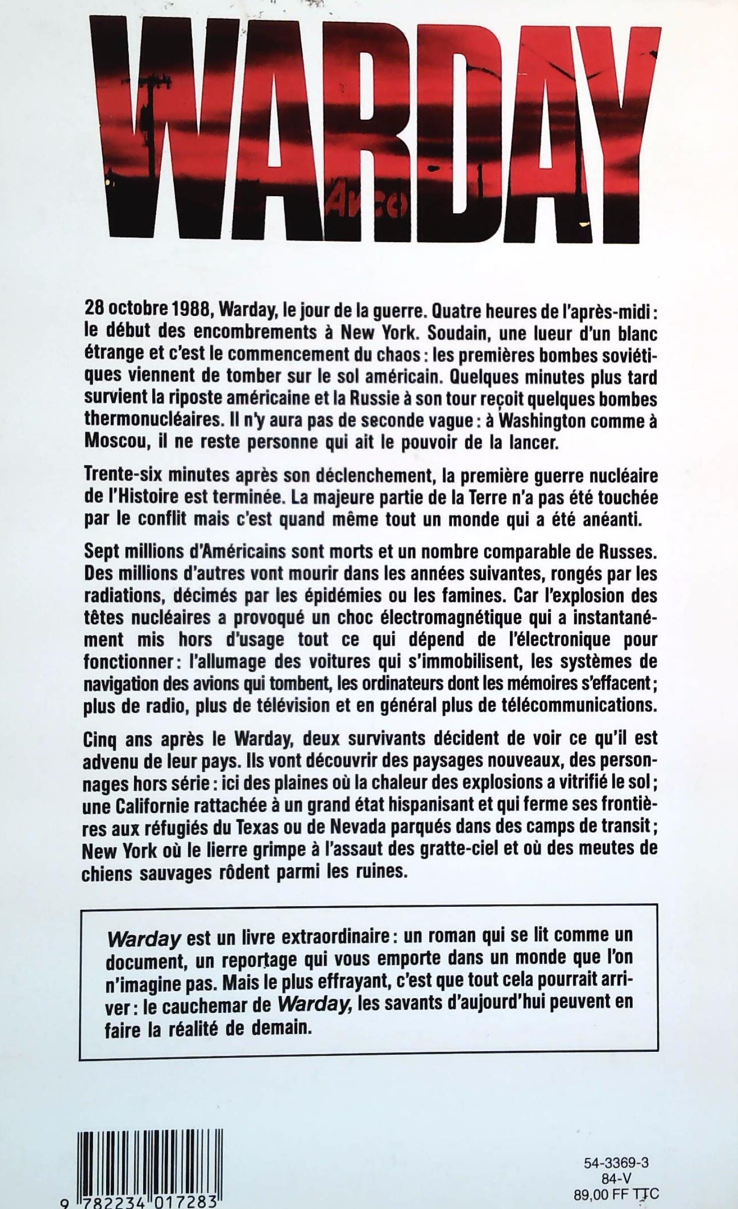 War Day : Trente-six minutes qui ébranlèrent le monde (W. Strieber)