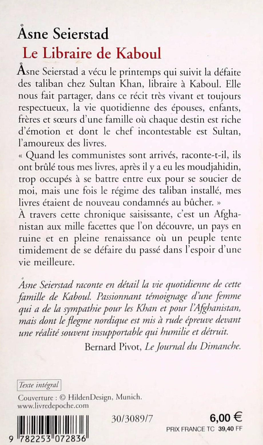 Le Librairie de Kaboul (Åsne Seierstad)