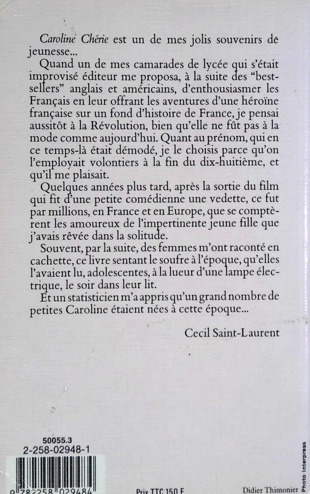 Caroline chérie (Cecil Saint-Laurent)
