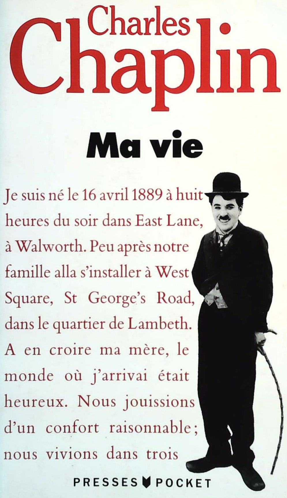 Livre ISBN 2266030094 Charles Chaplin : Ma Vie (Charles Chaplin)
