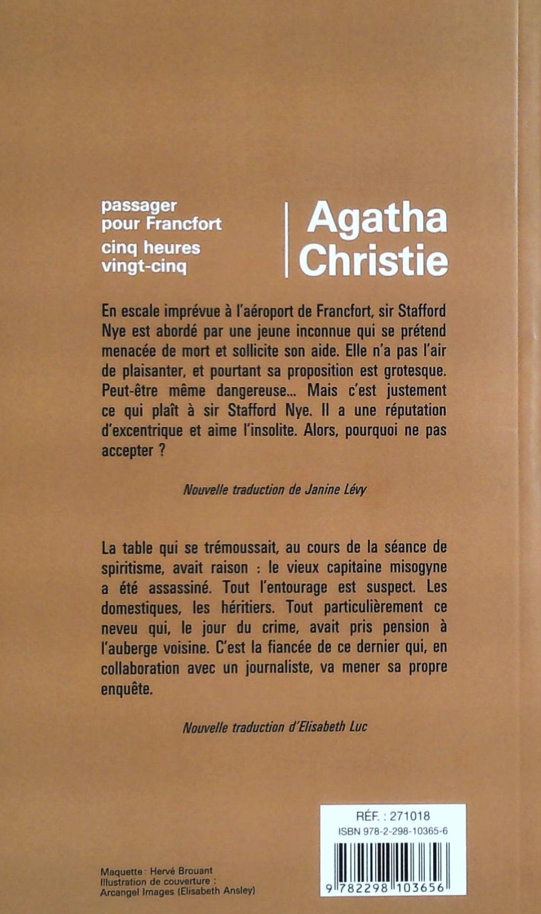 Passager pour Francfort -suivi de- Cinq heures ving-cinq (Agathe Christie)