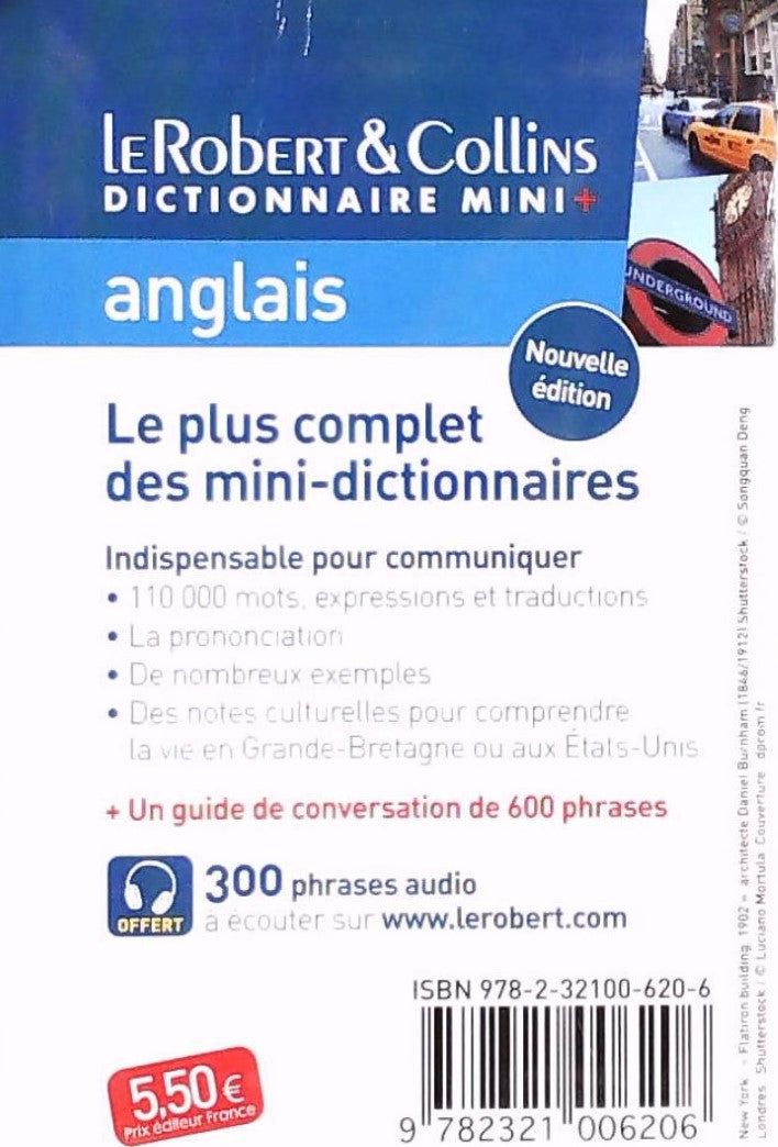 Dictionnaire Le Robert & Collins Mini Plus anglais-français français-anglais
