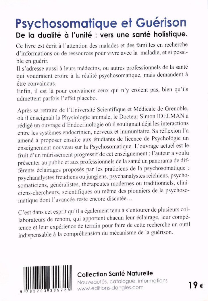 Psychosomatique et guérison (Dr Simon Idelman)