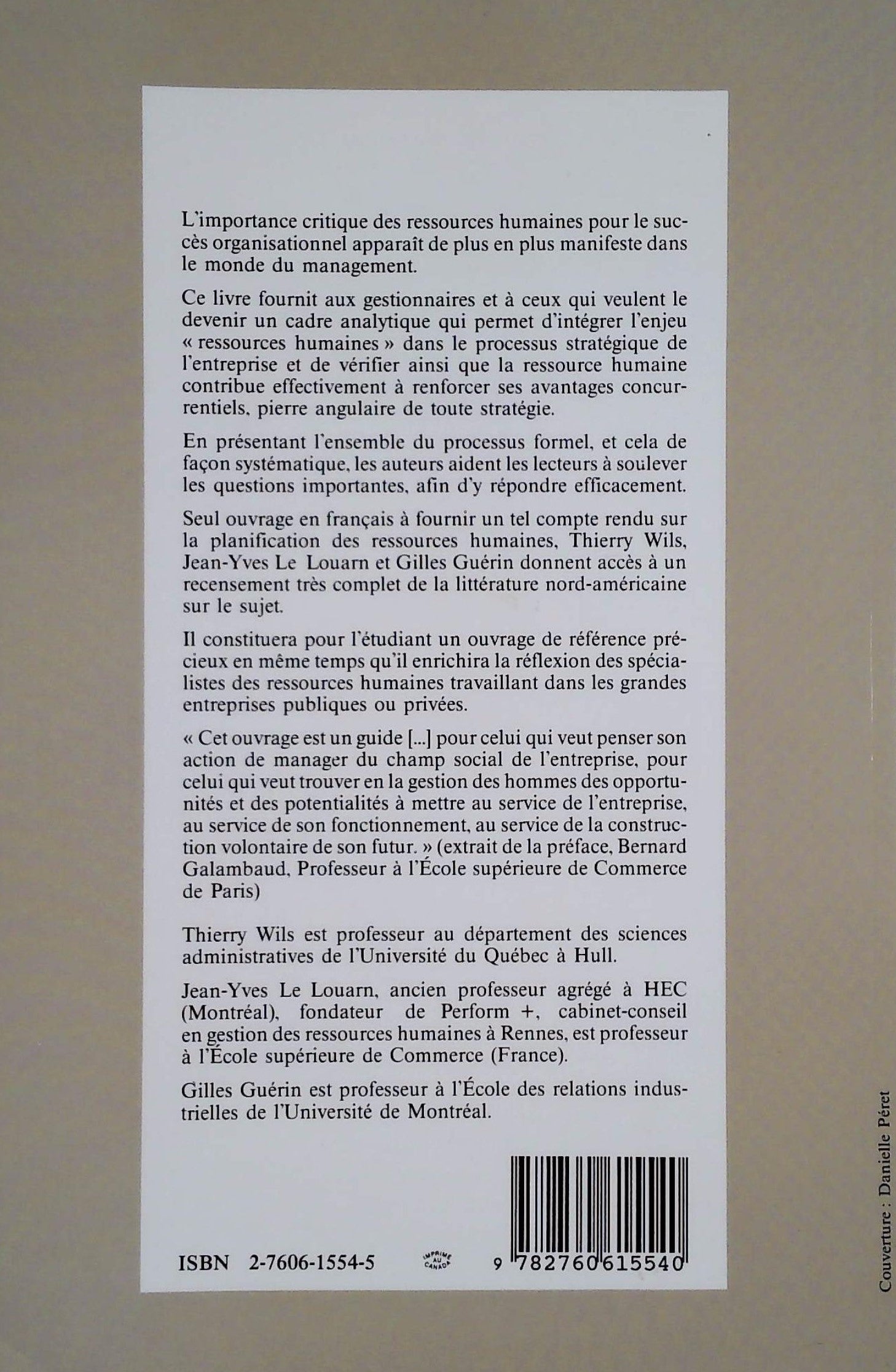 Planification stratégique des ressources humaines (Thierry Wils)