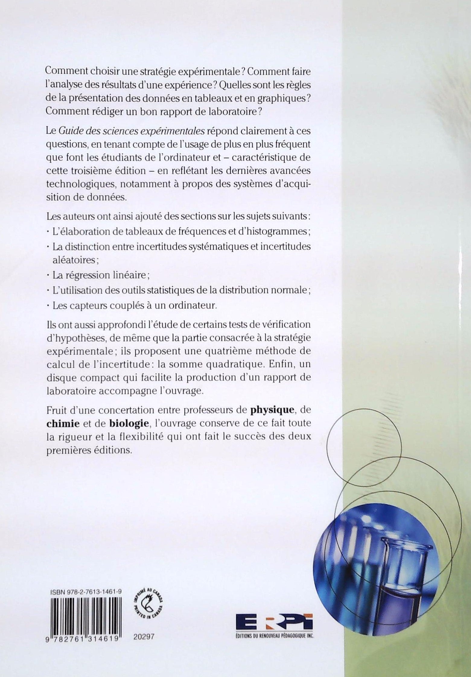 Guide des sciences expérimentales (3e édition) (Gilles Boisclair)