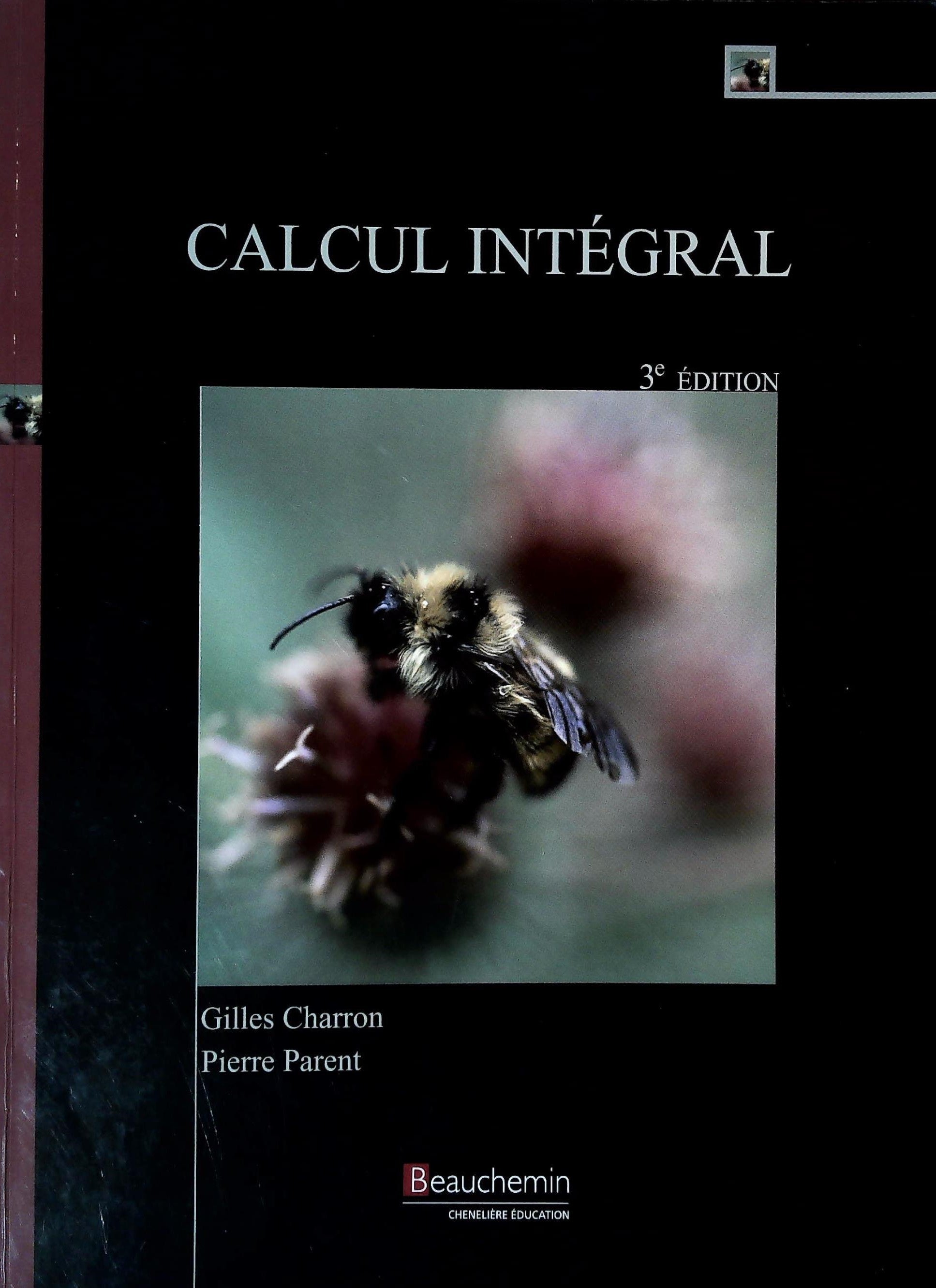 Livre ISBN  Calcul intégral (Gilles Charron)
