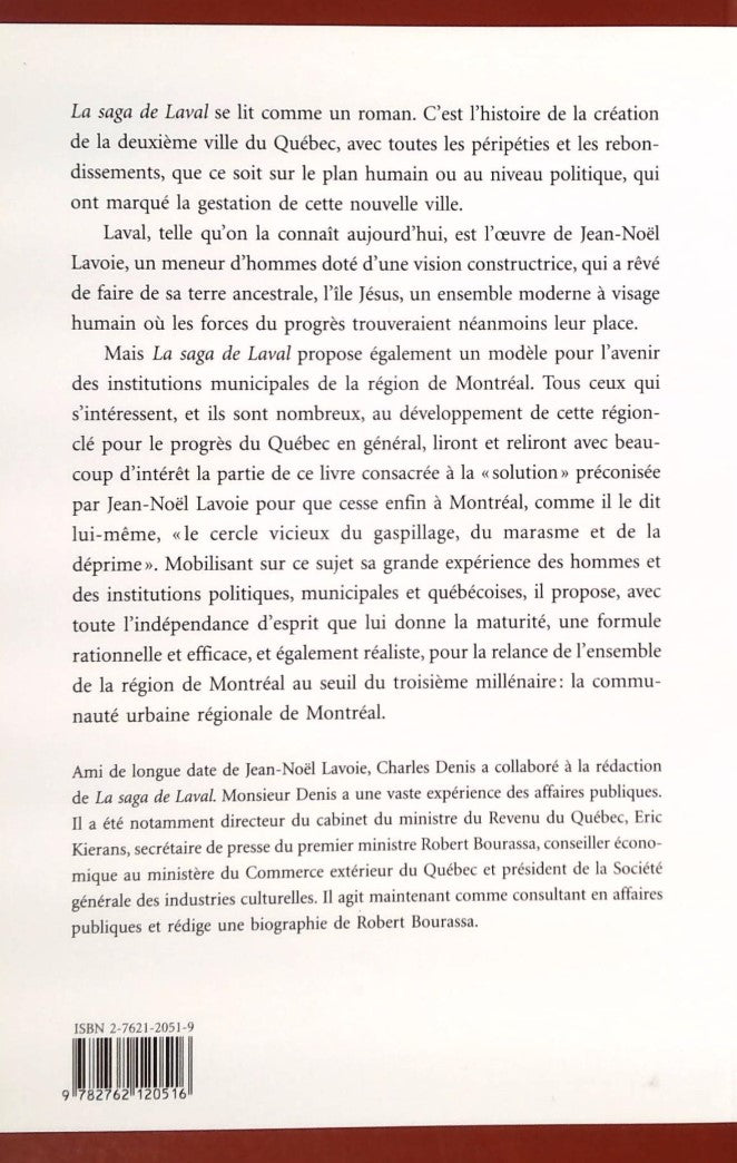 La saga de Laval (Jean-Noël Lavoie)
