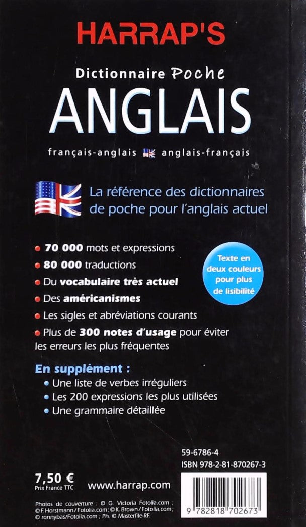 Harrap's Dictionnaire Poche Français-anglais Anglais-francais