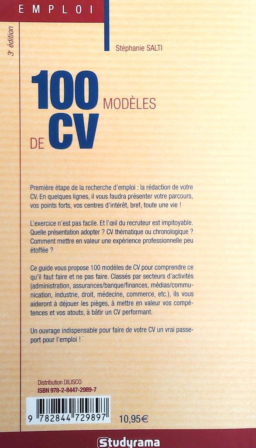 100 modèles de CV : 100 CV analysés et commentés (Stéphanie Salti)