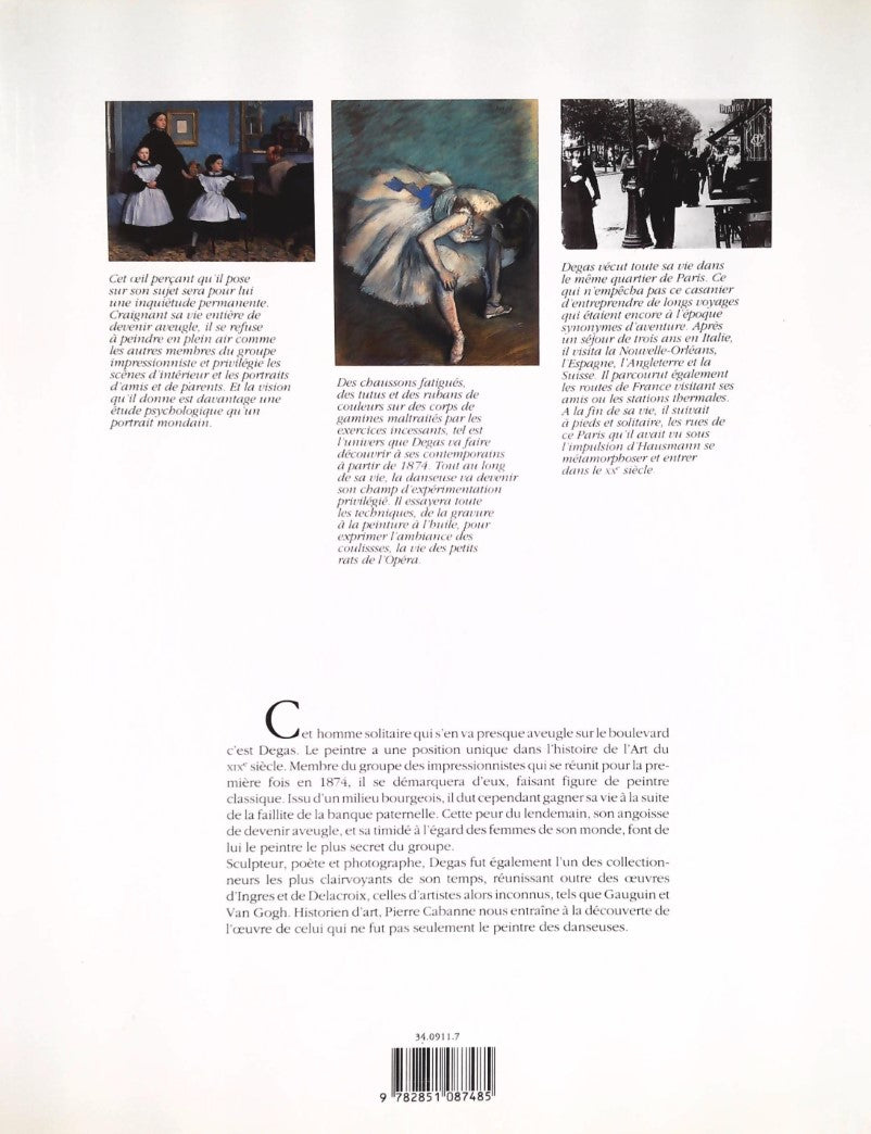 Profils de l'art : Degas (Pierre Cabanne)