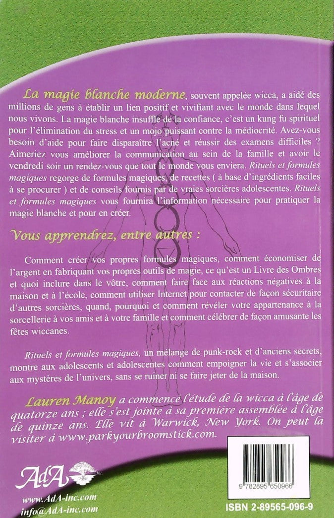 Rituels et formules magiques : guide de magie blanche (Lauren Manoy)