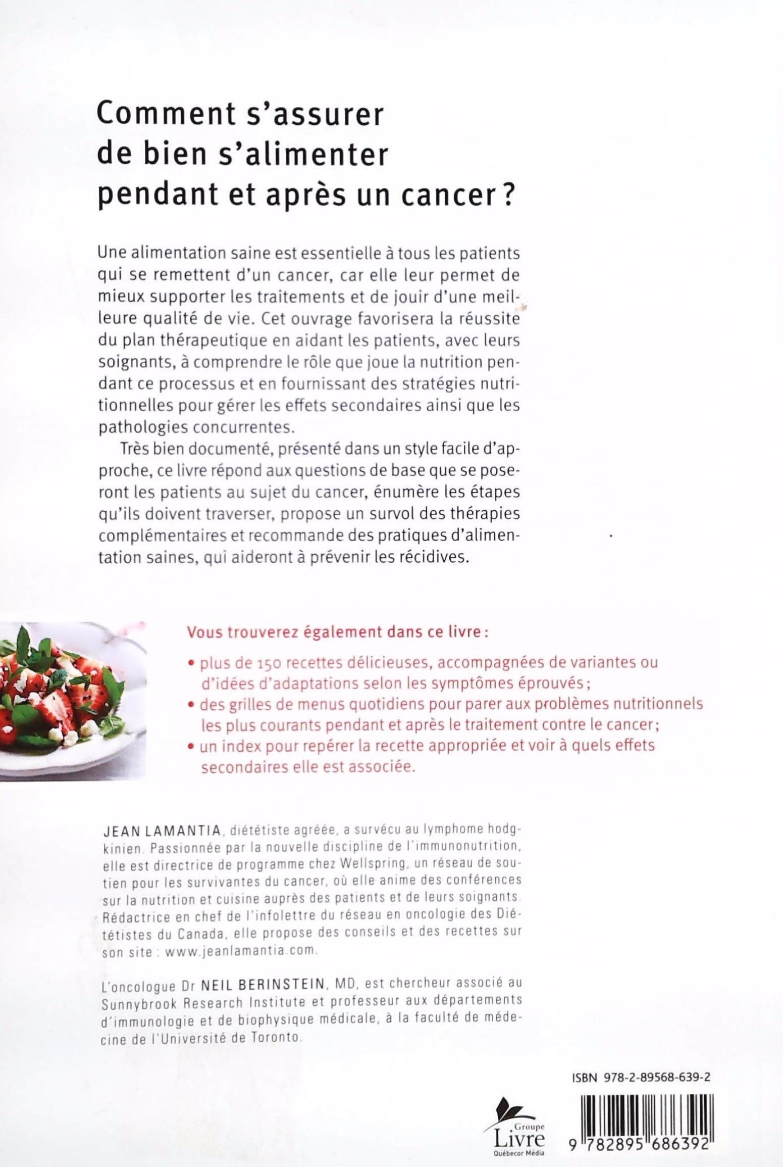 Mieux s'alimenter pendant et après un cancer (Jean Lamantia)