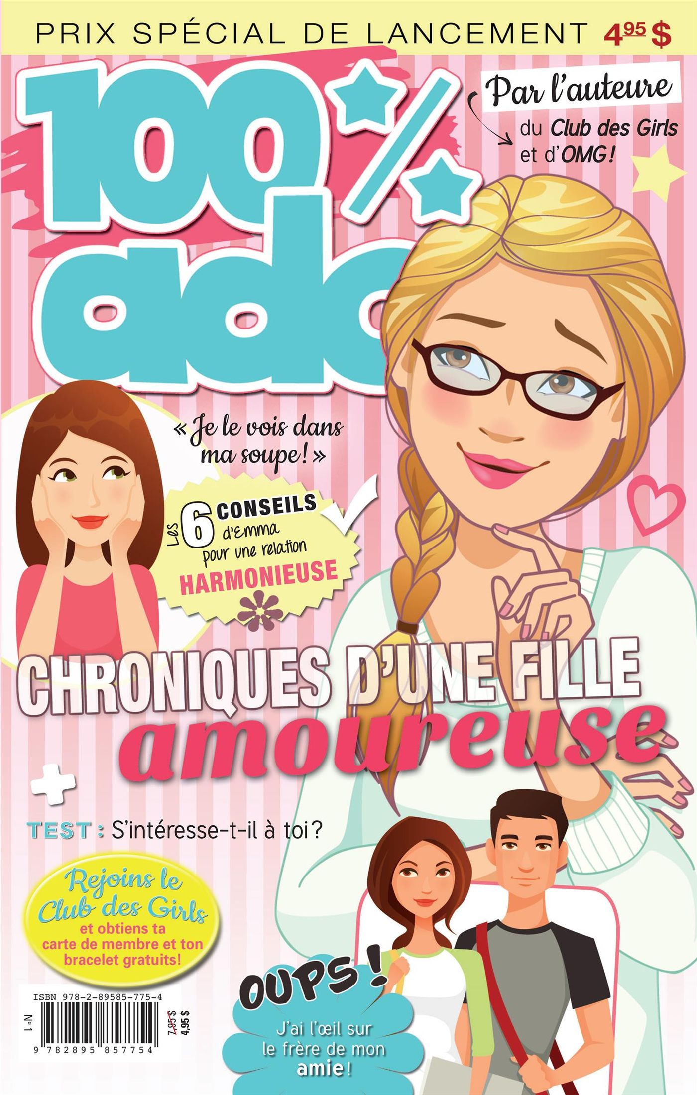100% Ado # 1 : Chroniques d'une fille amoureuse - Catherine Bourgault
