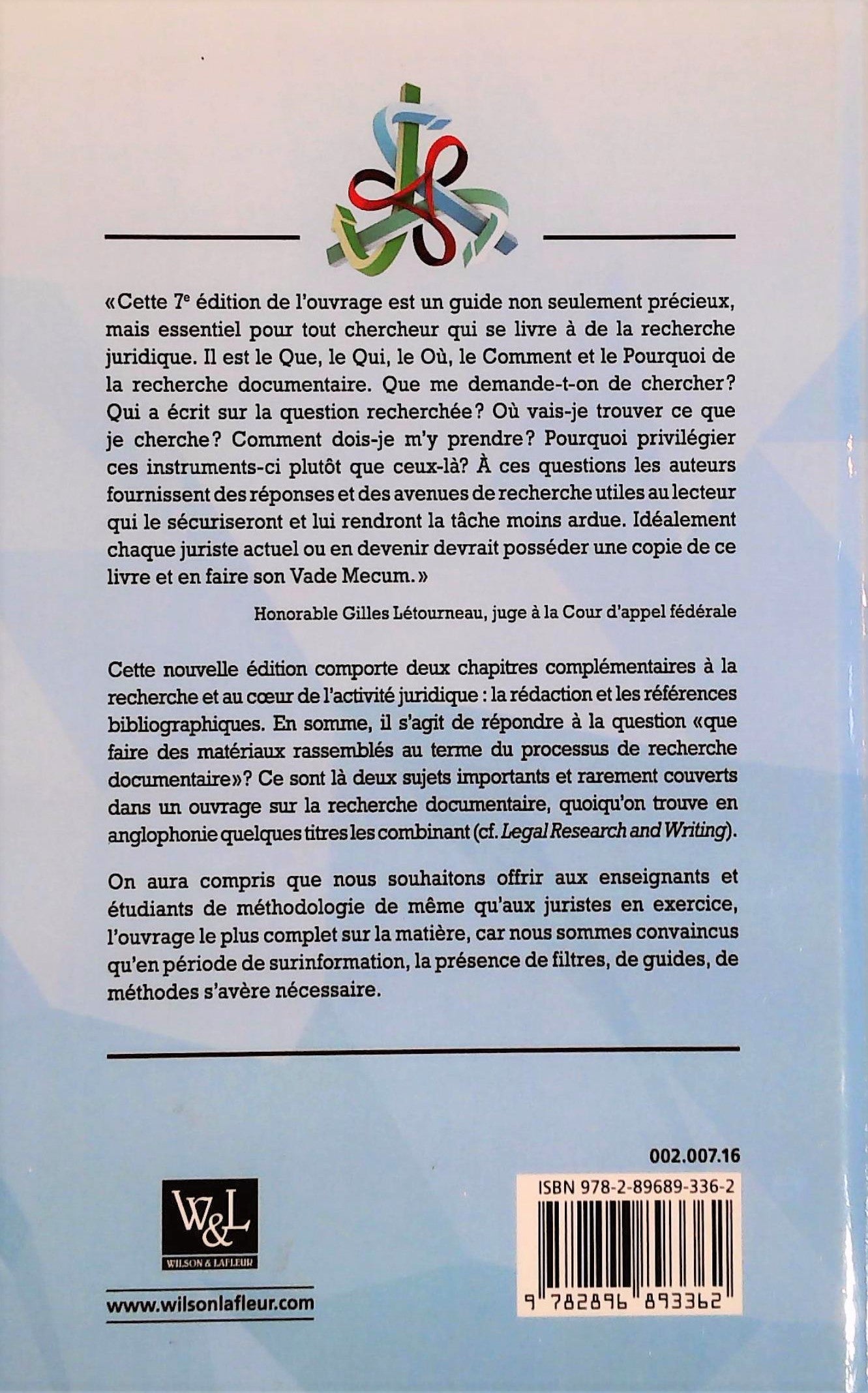 Documentation Juridique: Recherche, Rédaction et Références (Denis Le May)