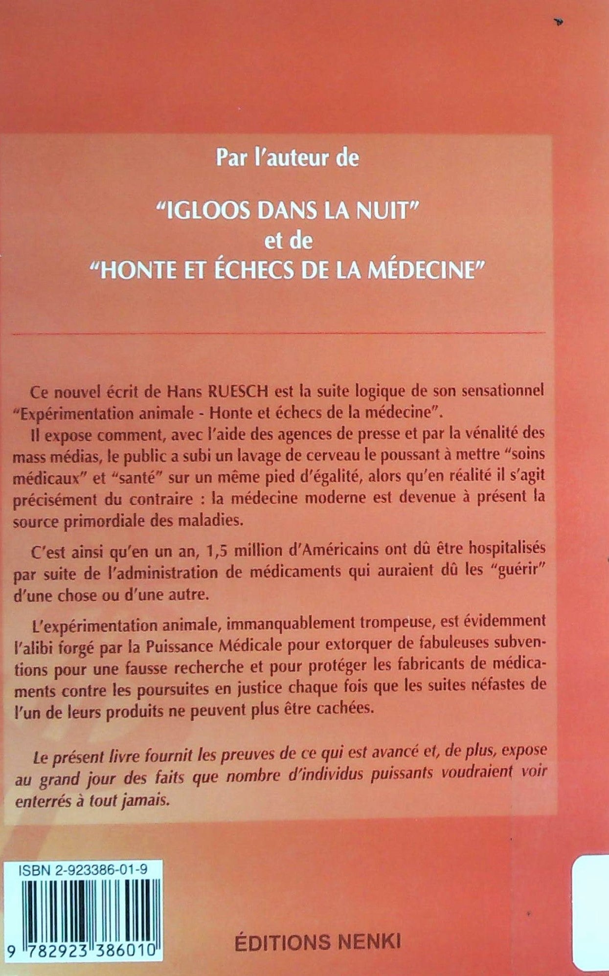 L'impératrice nue ou la grande fraude médicale (Hans Ruesch)