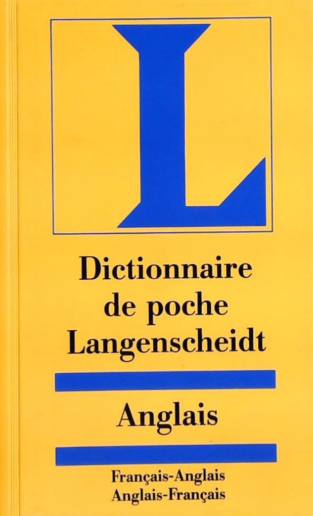 Livre ISBN 3468991045 Dictionnaire de poche Langenscheidt français-anglais anglais-français