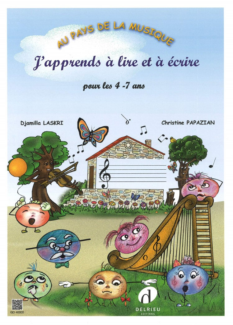 Au pays de la musique : J'apprends à lire et à écrire : Pour les 4 - 7 ans - Djamilla Laskri