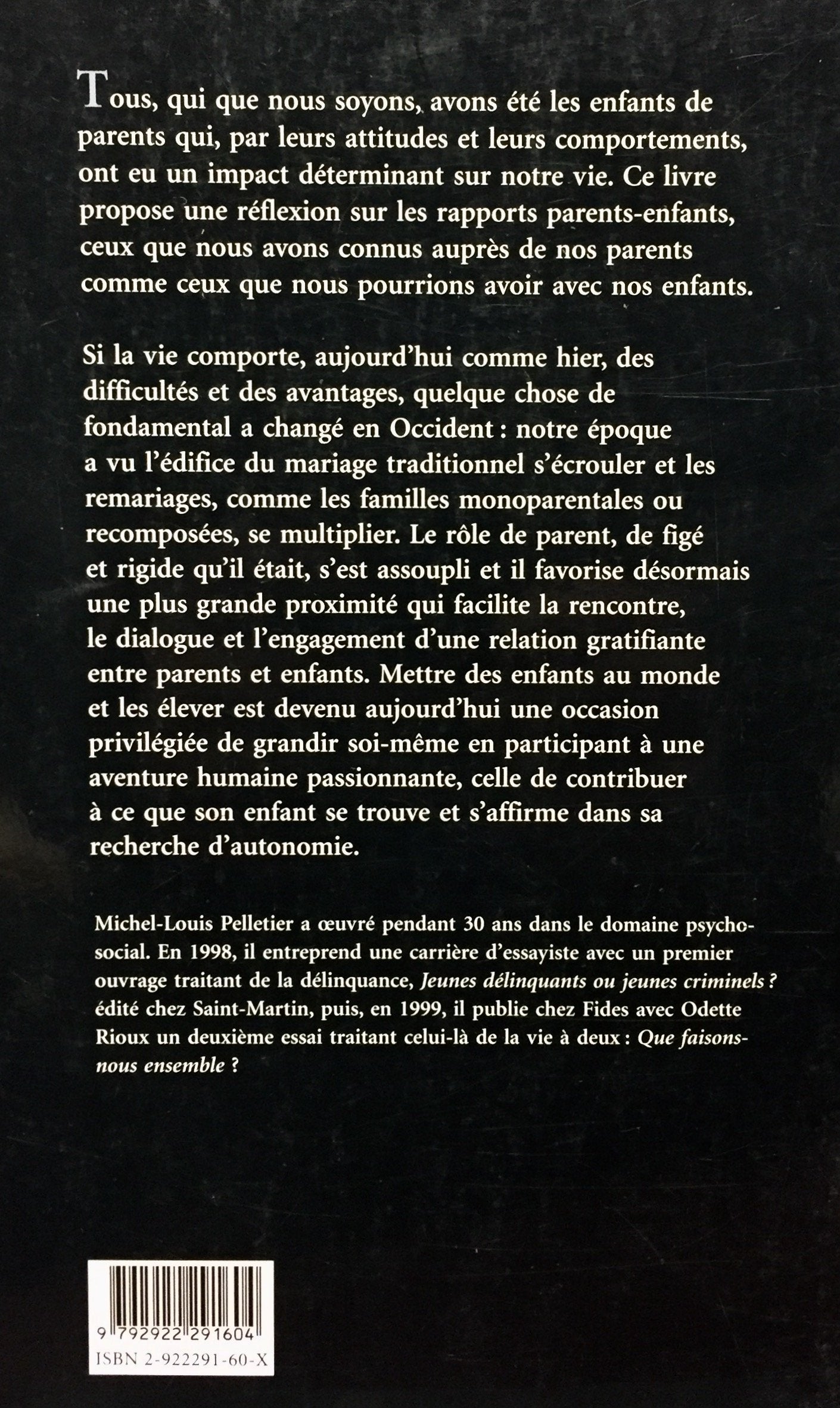 Le dialogue parent-enfant : Réflexion sur les relations entre les générations (Michel-Louis Pelletier)