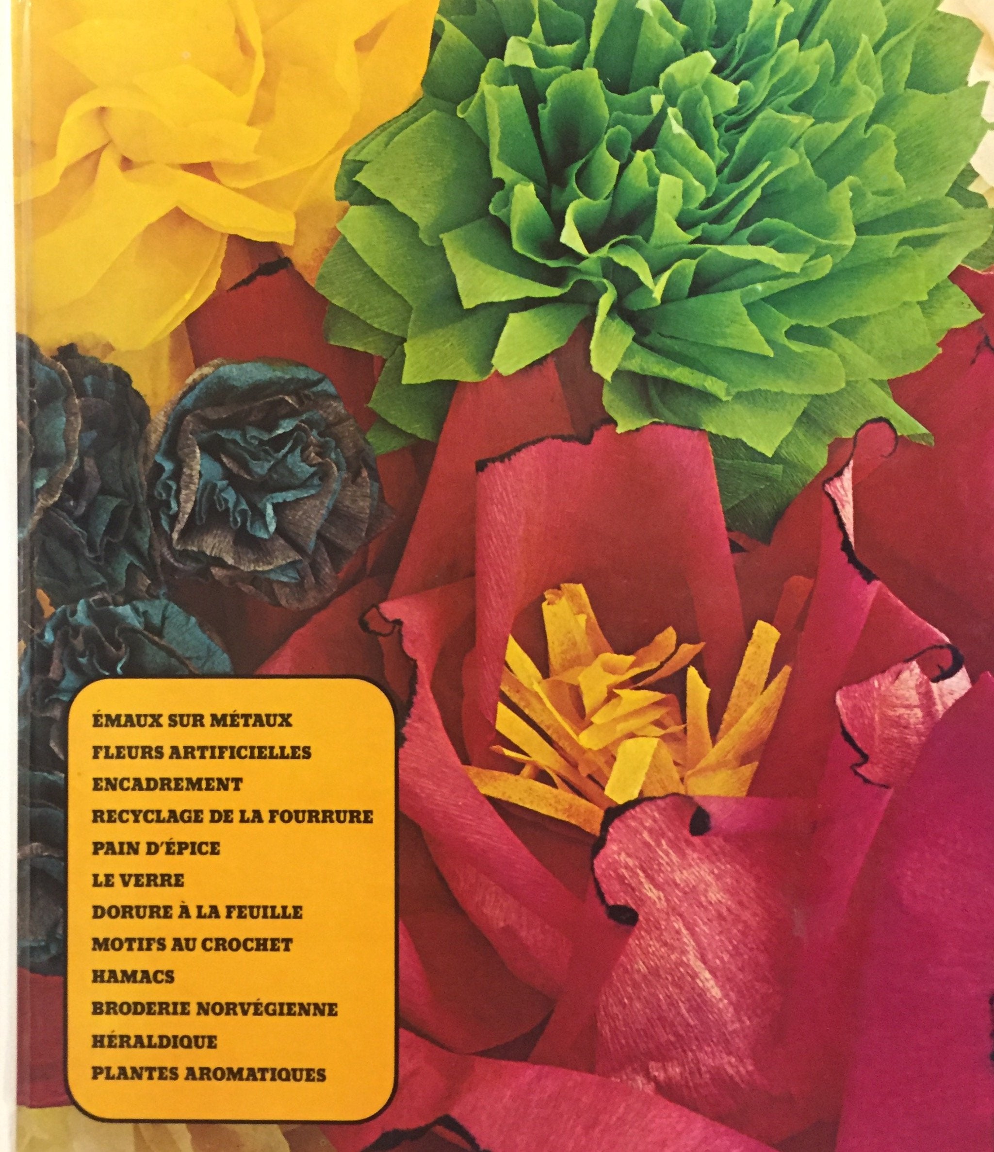 Livre ISBN  Artisanat et Loisirs : Émaux sur métaux, fleurs artificielles, encadrement, recyclage de la fourrure, pain d'épice, le verre, dorure à la feuille, motifs au crochet, hamacs, broderie norvégienne, héraldique, plantes aromatiques