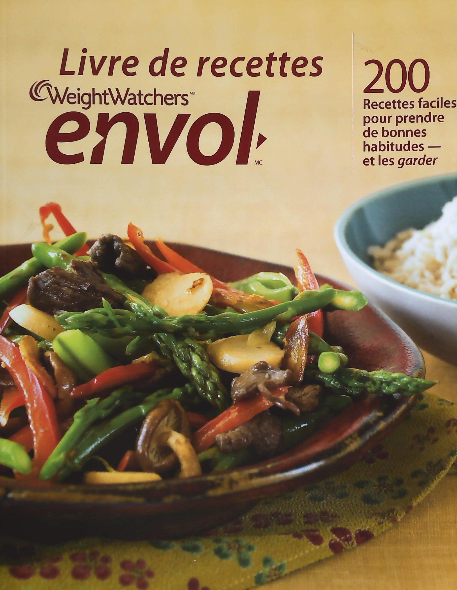 Livre ISBN  Livre de recettes WeightWatchers Envol